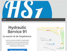 Tablet Screenshot of hydraulicservice91.fr